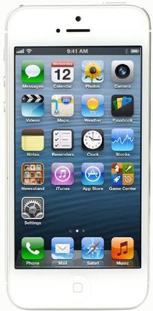 Смартфон Apple iPhone 5 64Gb White & Silver - Магадан